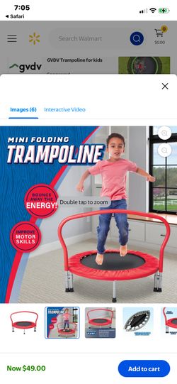 Mini Folding Trampoline, New , Red 