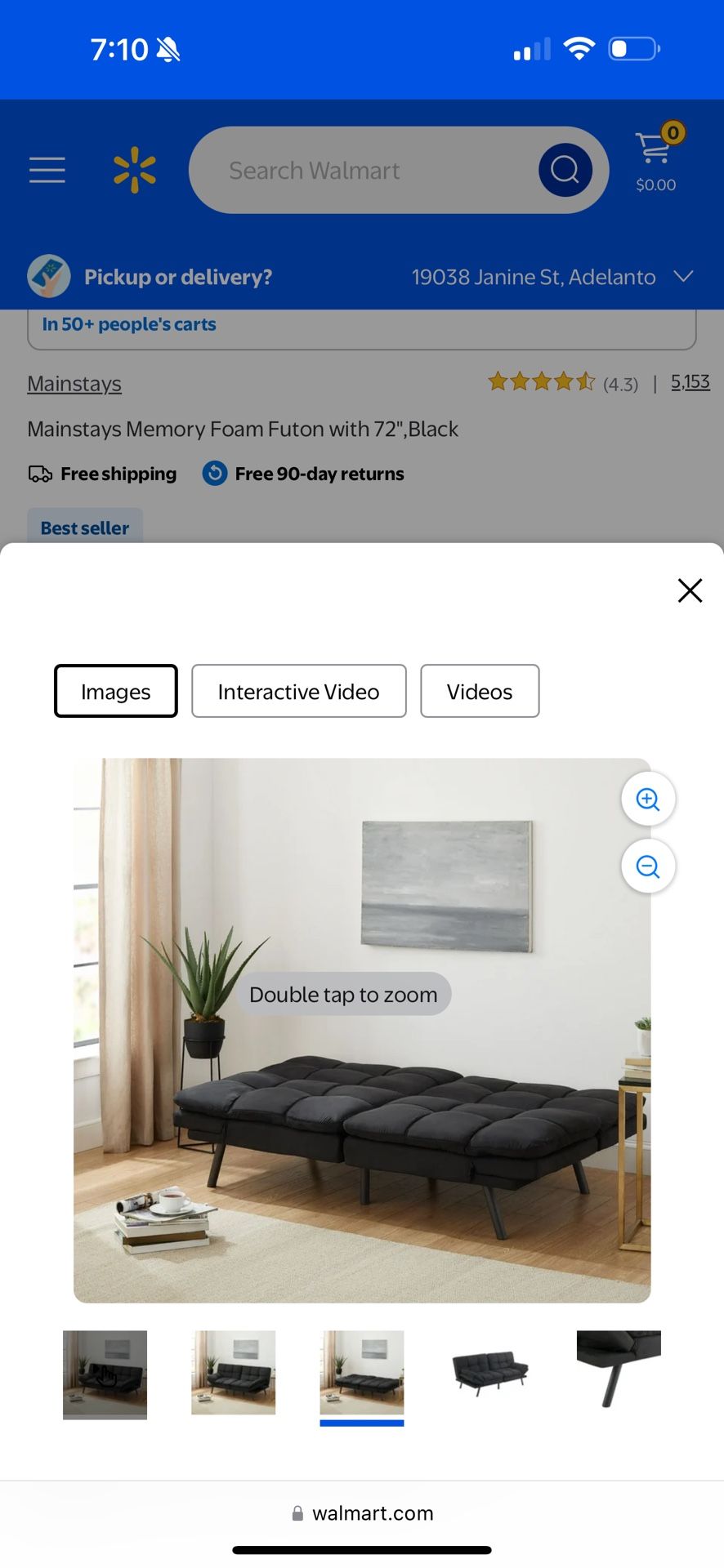 Memory Foam Futon