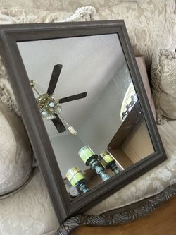 19”W x 23”H Vanity Driftwood Color Mirror