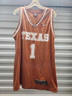 Vintage Nike Team Elite Texas Longhorns #1 Basketball Jersey Mens Medium Orange