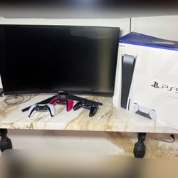 Asus Monitor 32 In Curved And Ps5 Disc 