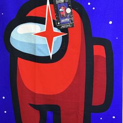 Among Us Blue Impostor Super Soft Bath Pool Beach Towel 27 in x 54 in New