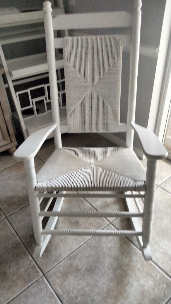 White ratan Rocking Chair (Cracker Barrel)