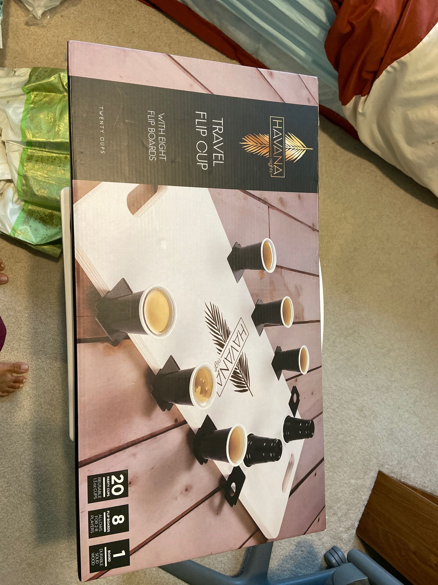 Travel flip cup