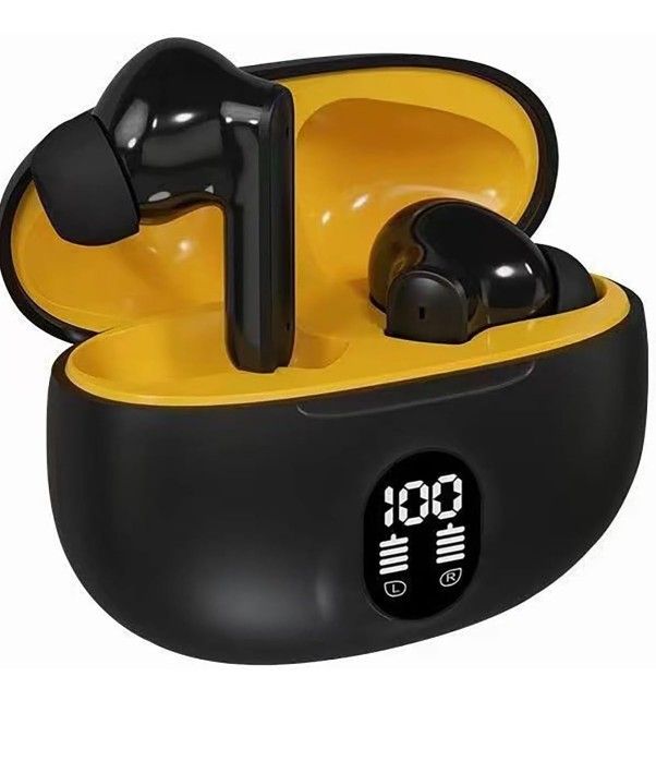 Wireless Earbuds Bluetooth 5.4 with 60H Playtime, LED Power Display Charging Case, Noise Cancelling Mic, HiFi Stereo Sound, IPX4 Waterproof, Touch Con