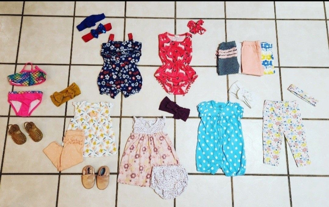 Mixed Lot of Babygirl Clothes Size 6/9M