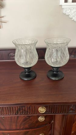 Pair of candle holders