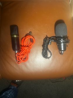 Condenser xlr  or usb Microphone & Pop Filter