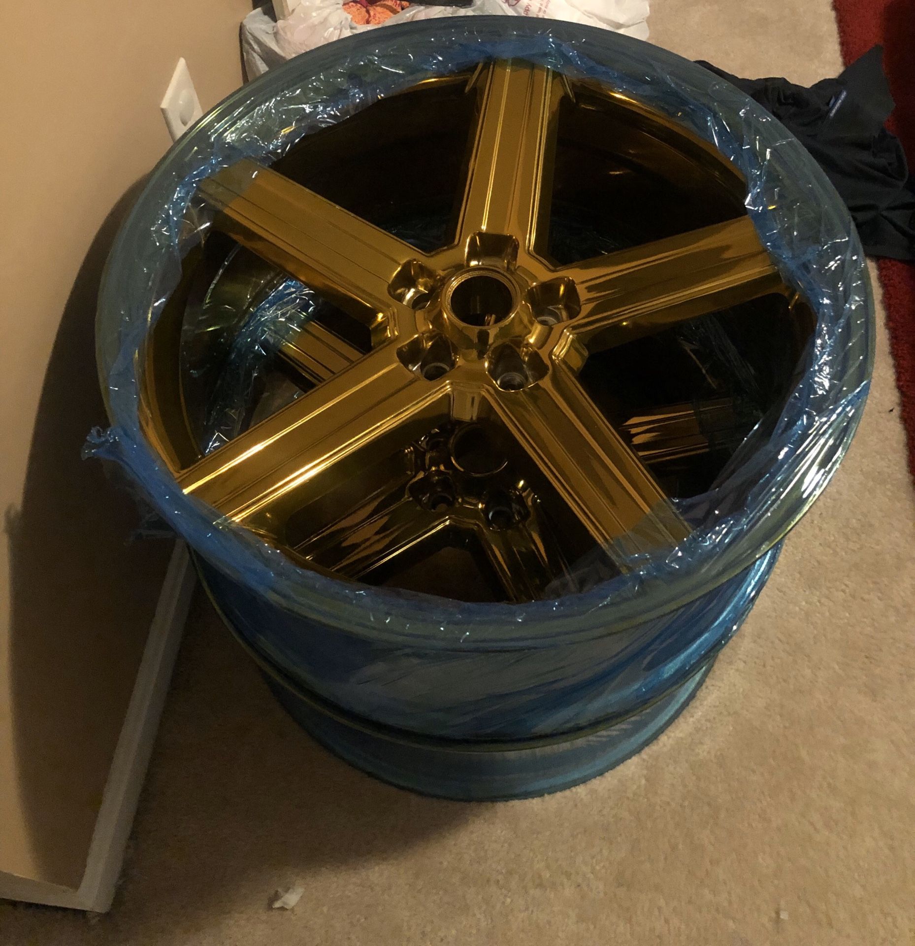 24 Inch Gold Iroc Rim’s & Tires