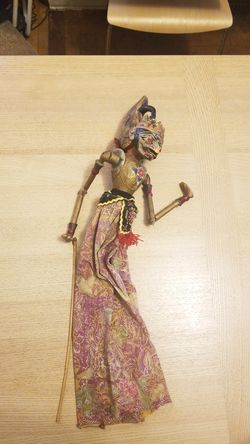 Antique Indonesian Bali Stick Puppet