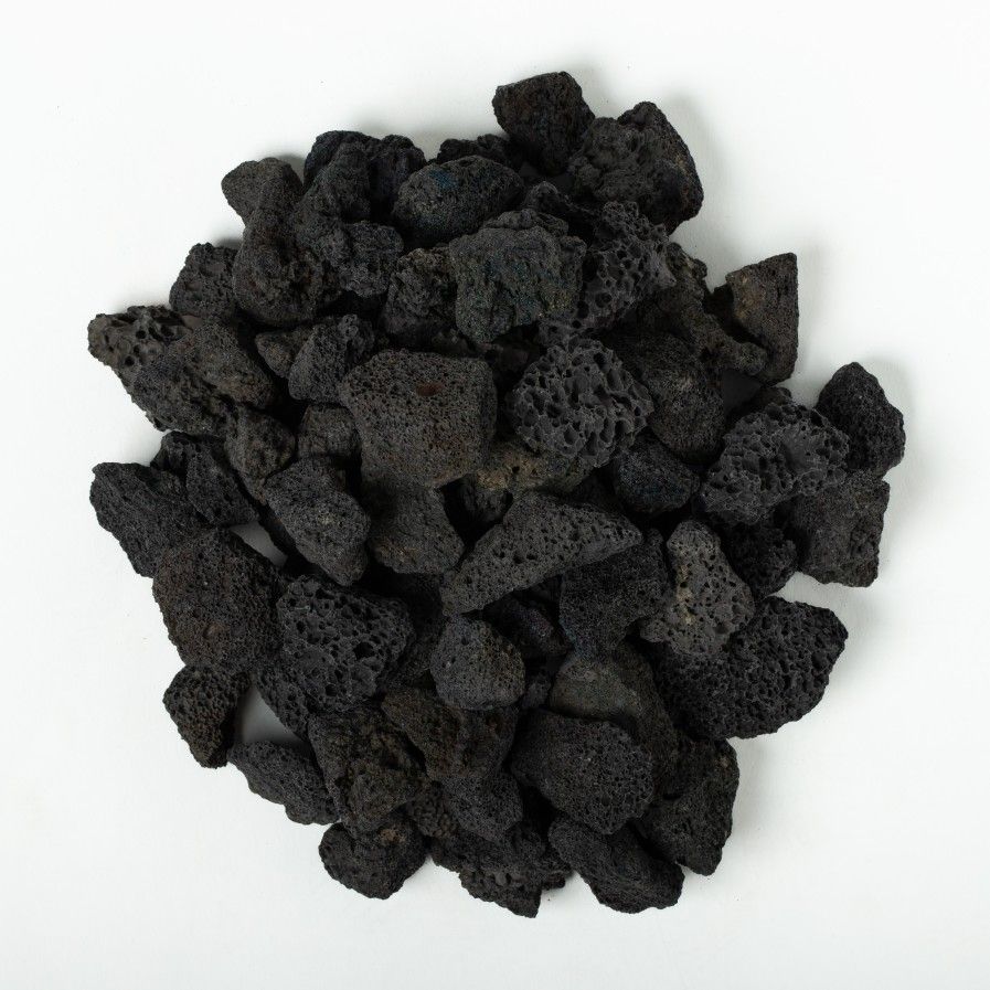 20lb bagged Black 3/4 Lava Rock