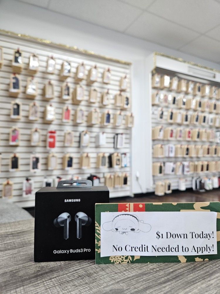 Samsung Galaxy Buds 3 Pro Wireless Headphones New - Payments Available - Pay $1 Down To take It home