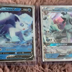 Alolan Vulpix V And Alolan Ninetales GX