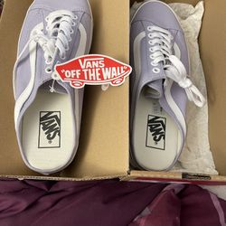 Woman Vans Lavander Size 9 New