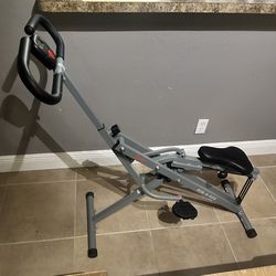 Health & Fitness Row-N-Ride Squat Assist Trainer, Foldable & Easy Setup Exercise Equipment w/Adjustable Resistance, Home Gym Training Machine for Arm,