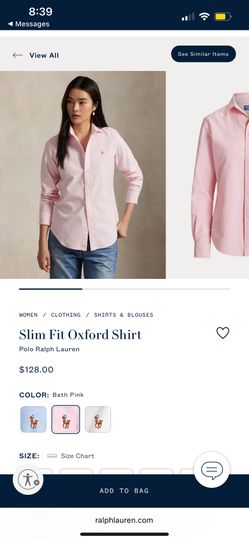 Pink Ralph Lauren Shirt