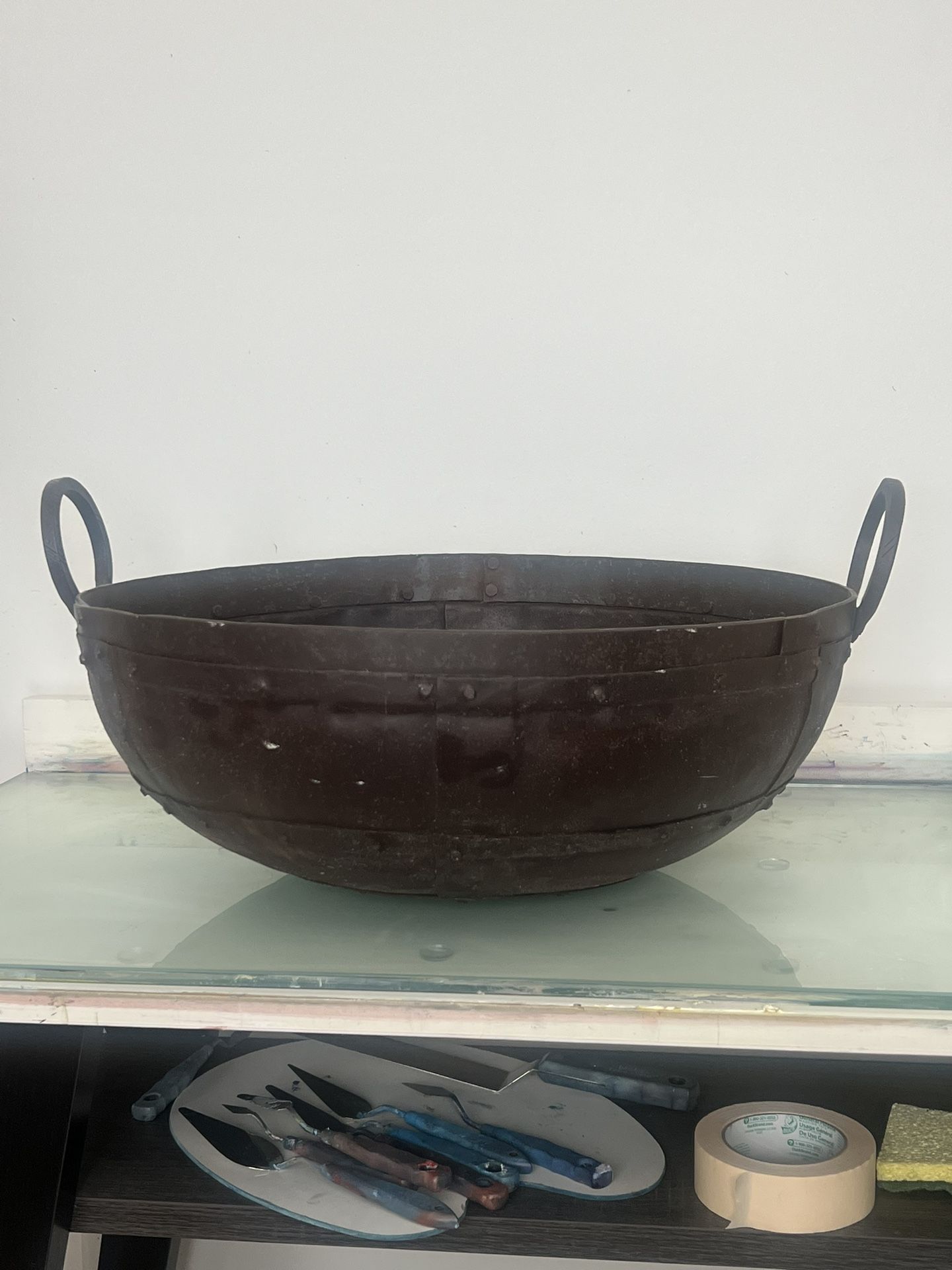Restoration Hardware Large Iron Bowl