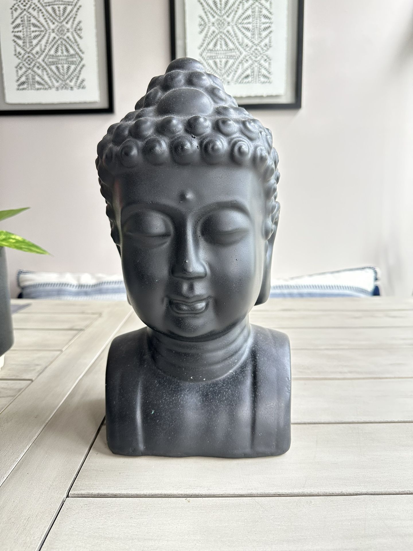 Ceramic Buddha Head Decoration Statue