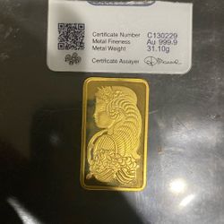 1 Ounce Gold Bar