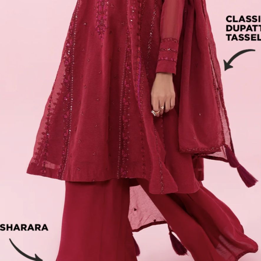 Sapphire Pk (3 PC) Pakistani/ Indian Dress
