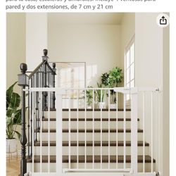 Security door with self-closing for baby, 46 cm