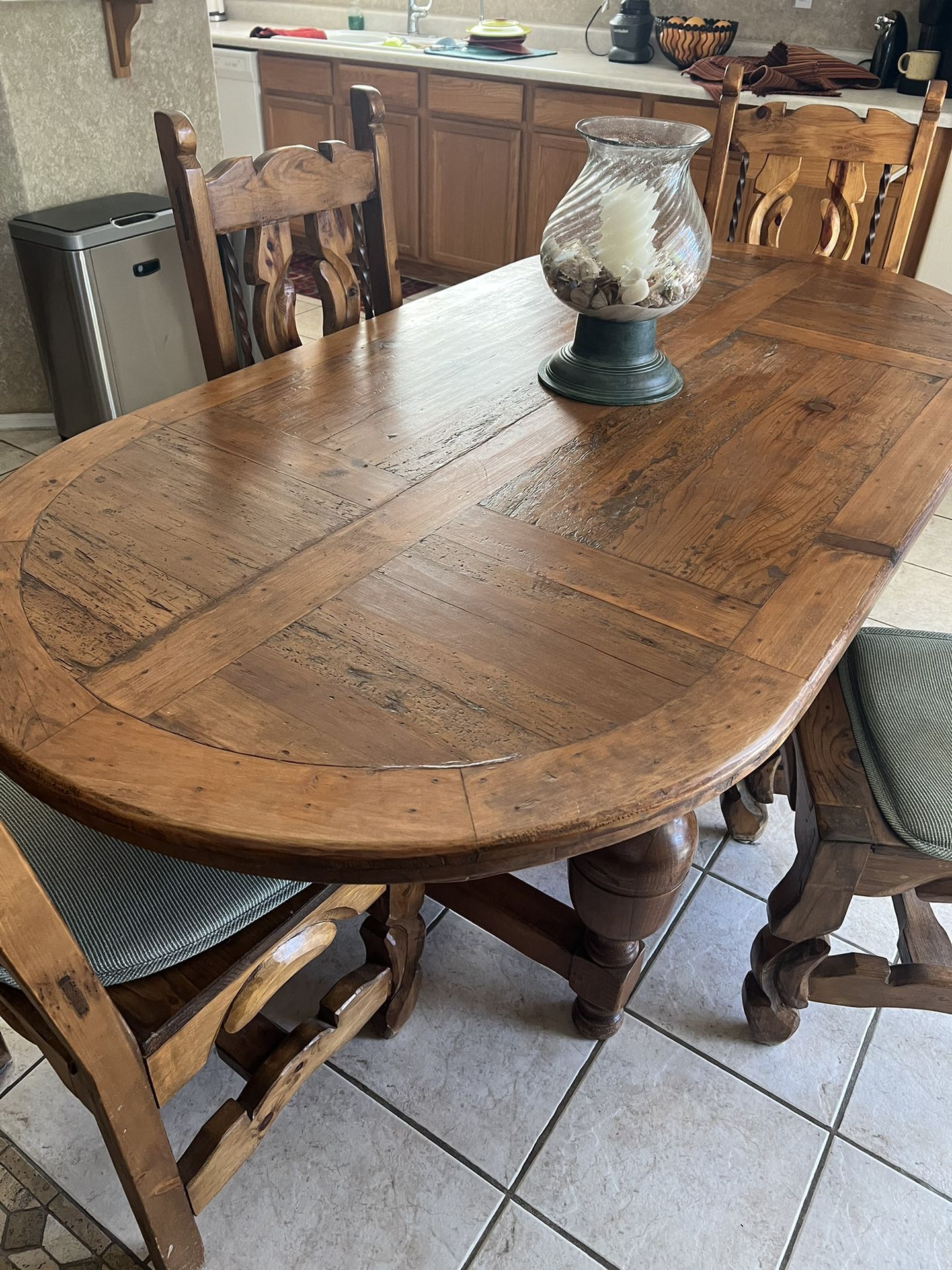 RUSTIC WOOD DINING TABLE