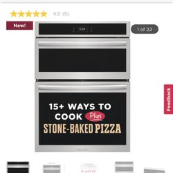 Frigidaire Gallery 30 Oven Combination Microwave with Stone-Baked Pizza Mode Built In