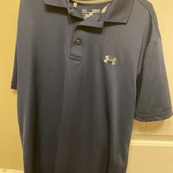 Under Armour Dark Blue Loose Polo