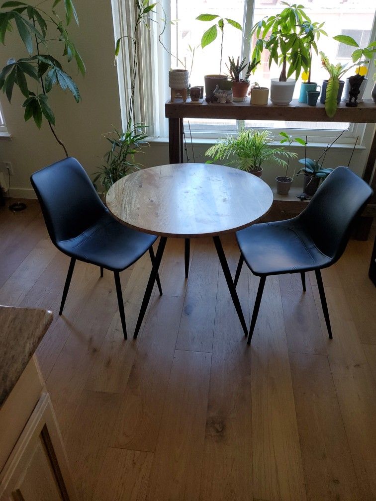 West Elm Dinner Table And 2 Chairs