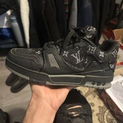 Black Louis Vuitton Trainer Sneaker