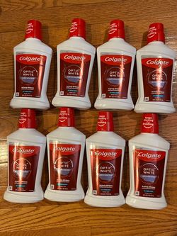 New unopened Colgate Optic White Advanced Mouthwash 8-Pack