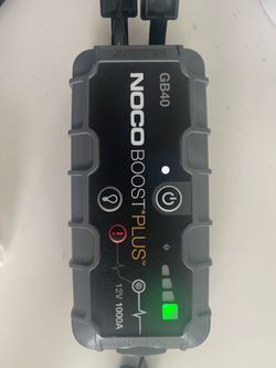 NOCO Boost Plus Car Starter Charger Battery (No Car Battery Cable Plugs)