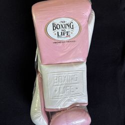 No Boxing No life Boxing, 14 oz, Pink/White