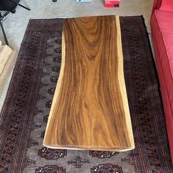 Live Edge Sustainable Coffee Table Approx 4.5- 5 Ft Long