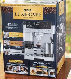 NINJA LUXE CAFE PREMIER SERIES EXPRESSO MACHINE, NEW IN BOX