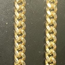 24inch 14k Cuban Necklace 