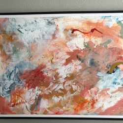 Original abstract painting 49”W x 39”H