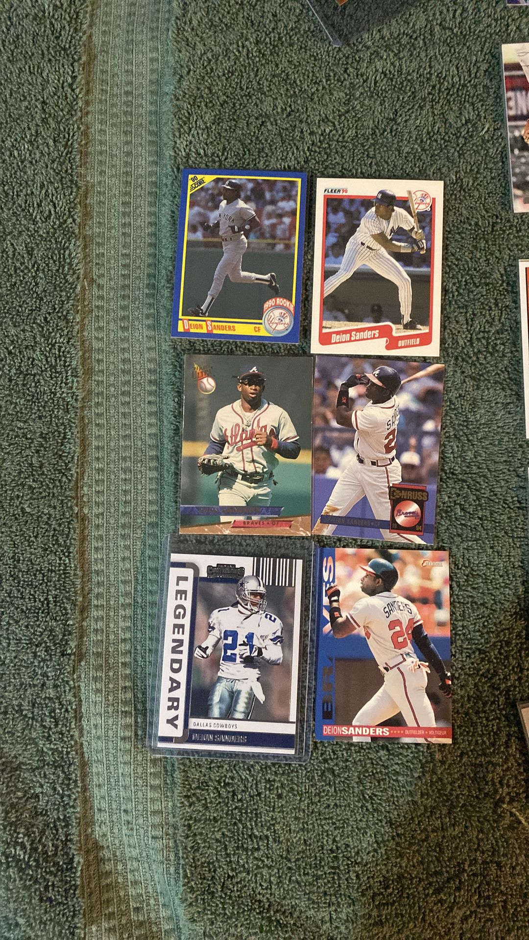 Deion Sanders cards Rookie