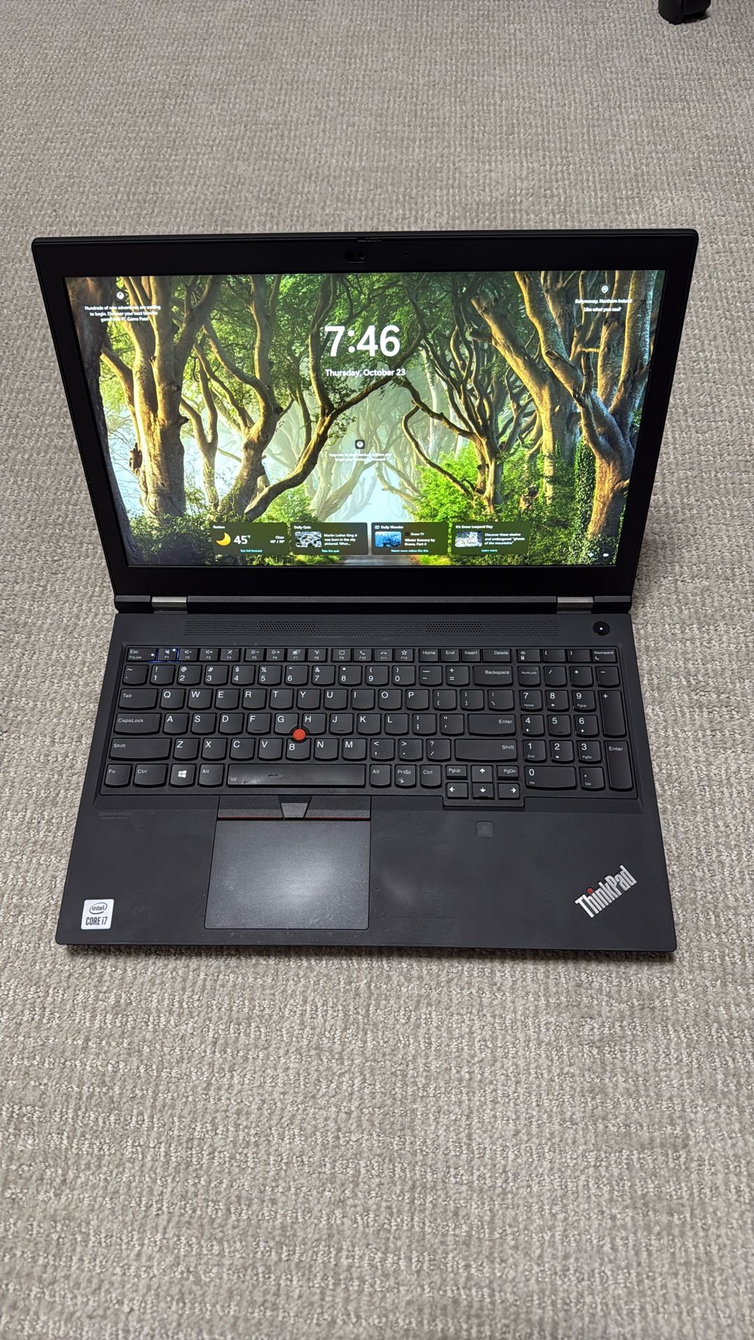 Lenovo Thinkpad P15 gen 1 Laptop
