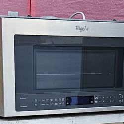 🔆🇺🇸"Whirlpool"🔆🇺🇸 S-Steel Microwave in Great Condition 
