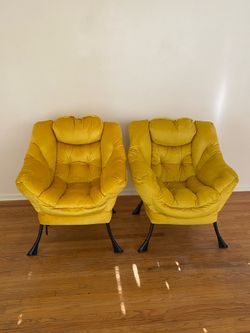 Yellow Velvet Chairs