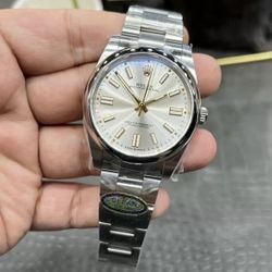 (400$)Rolex Oyster Perpetual 36 Silver Dial Oyster Bracelet