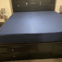 King Size Bed Frame And Mattress 