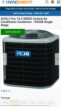 ACiQ 2 Ton Central Air Conditioner Condenser – NEW OPEN BOX – $990