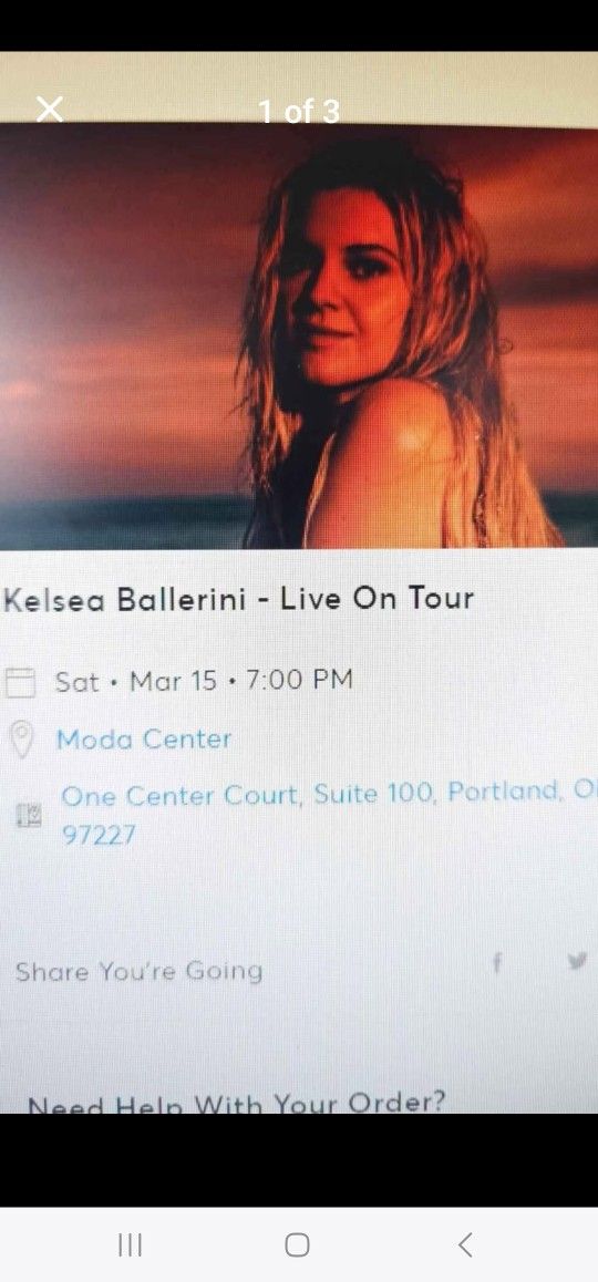 4 tickets to KELSEA Ballerini