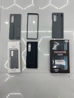 Samsung Galaxy Z Fold6 Case Lot – Official Silicone & S Pen Cases + Rugged Cover