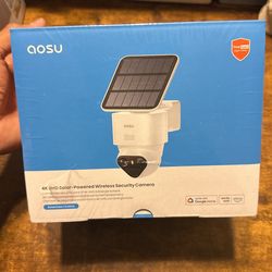 New In Box Aosu 4K Solar Security Camera