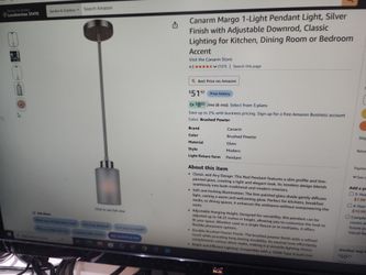 Pendant light, silver finished