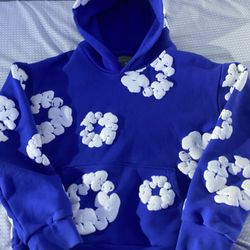 Denim Tears Blue Cloud Hoodie Size S