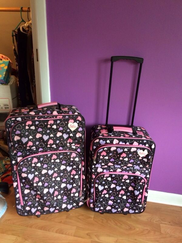 Justice girls luggage set-